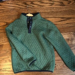Reversible green/grey marine layer quilted sweater (boys 8)